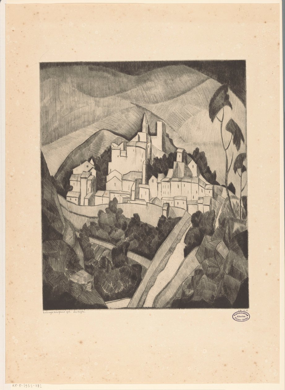 Les Angles I (původní název na objektu) od Lodewijk Schelfhout (signed by artist)