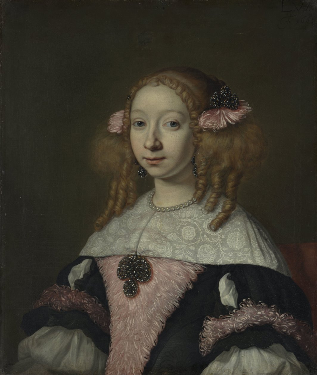 Adriana Jacobusdr Hinlopen (1646-1736), manželka Johannese Wijbrants od Lodewijk van der Helst