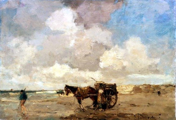 Sběr mořských řas od Lodewyk Philippus Stutterheim