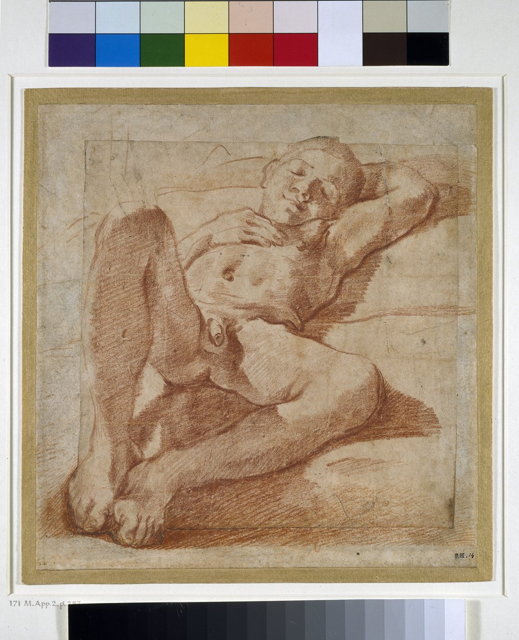 Studie nahého chlapce od Lodovico Carracci