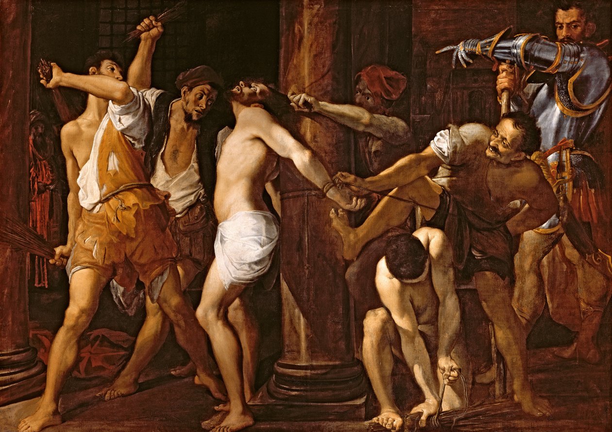 Bičování Krista, 1586-87 od Lodovico Carracci