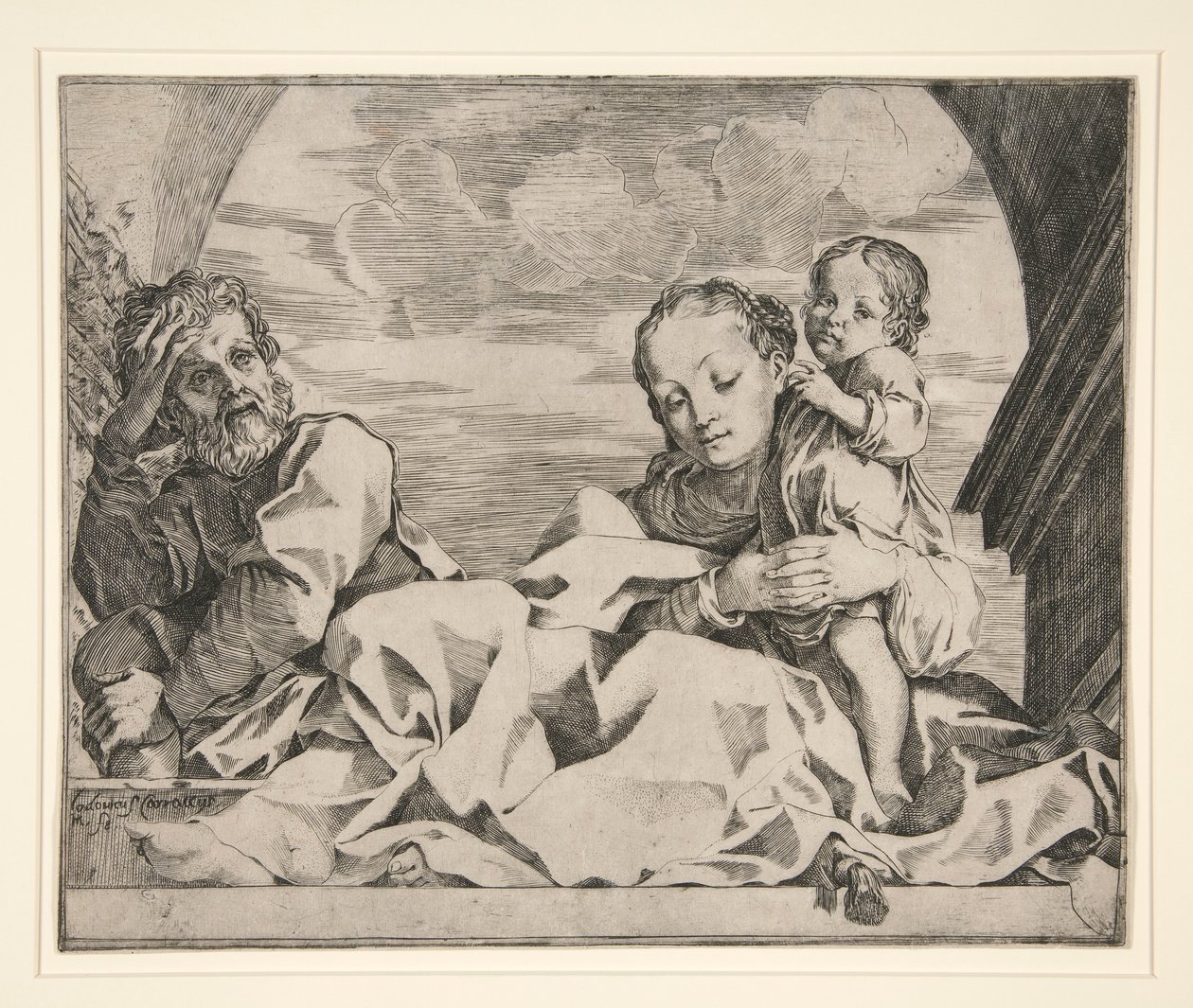 Svatá rodina od Lodovico Carracci