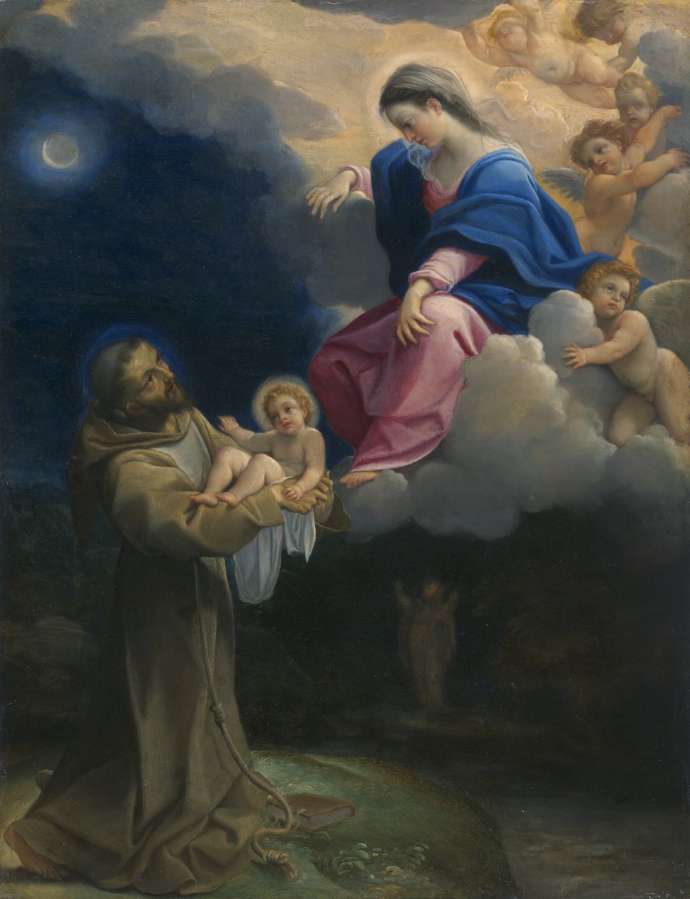 Vidění svatého Františka, kolem roku 1602 od Lodovico Carracci