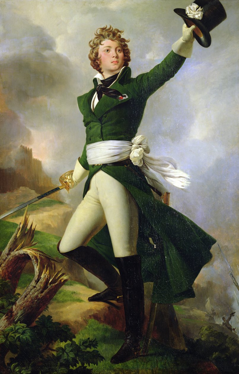Antoine Philippe de la Tremoille, princ z Talmontu, 1826 od Léon Cogniet