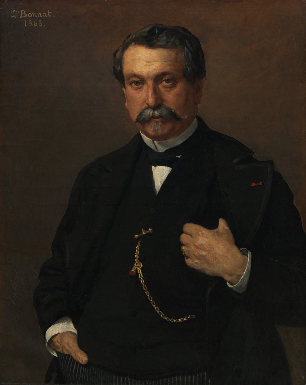 Portrét muže od Léon Bonnat