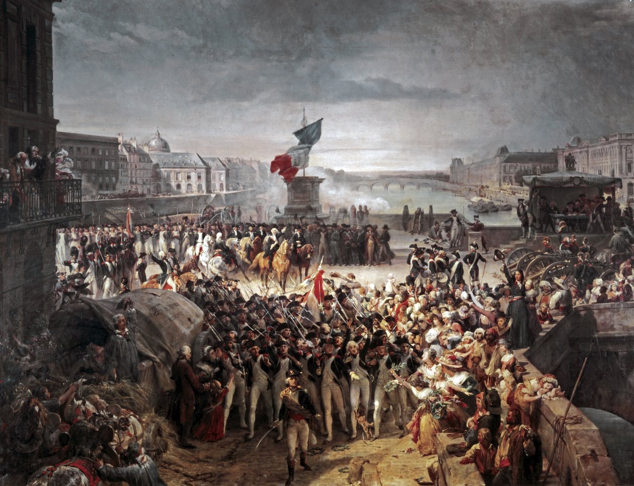 Pařížská národní garda se připojuje k armádě. září 1792 od Léon Cogniet