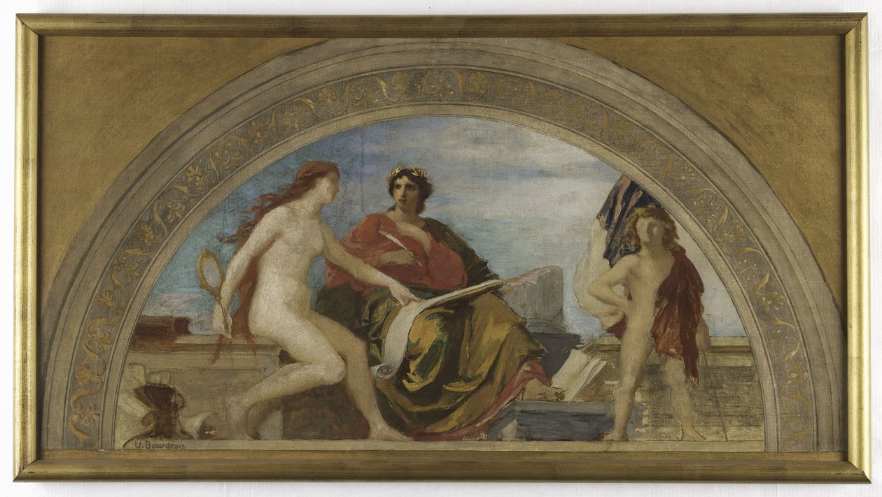 Skica pro Salon des Lettres, Hôtel de Ville, Paříž: L