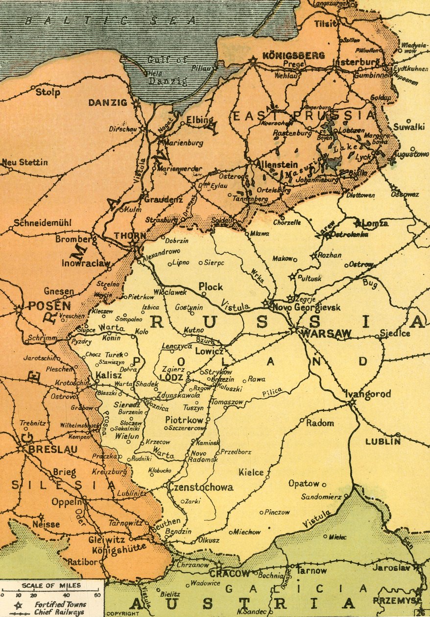 „Východní hranice“, 1919. od London Geographical Institute