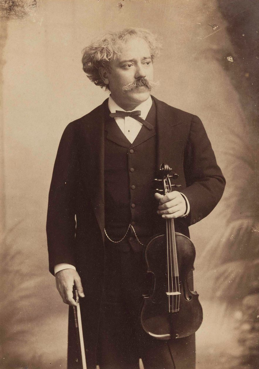 Portrét houslisty a skladatele Paula de Sarasate 1844-1908, c. 1895. od London . Photo studio Elliott and