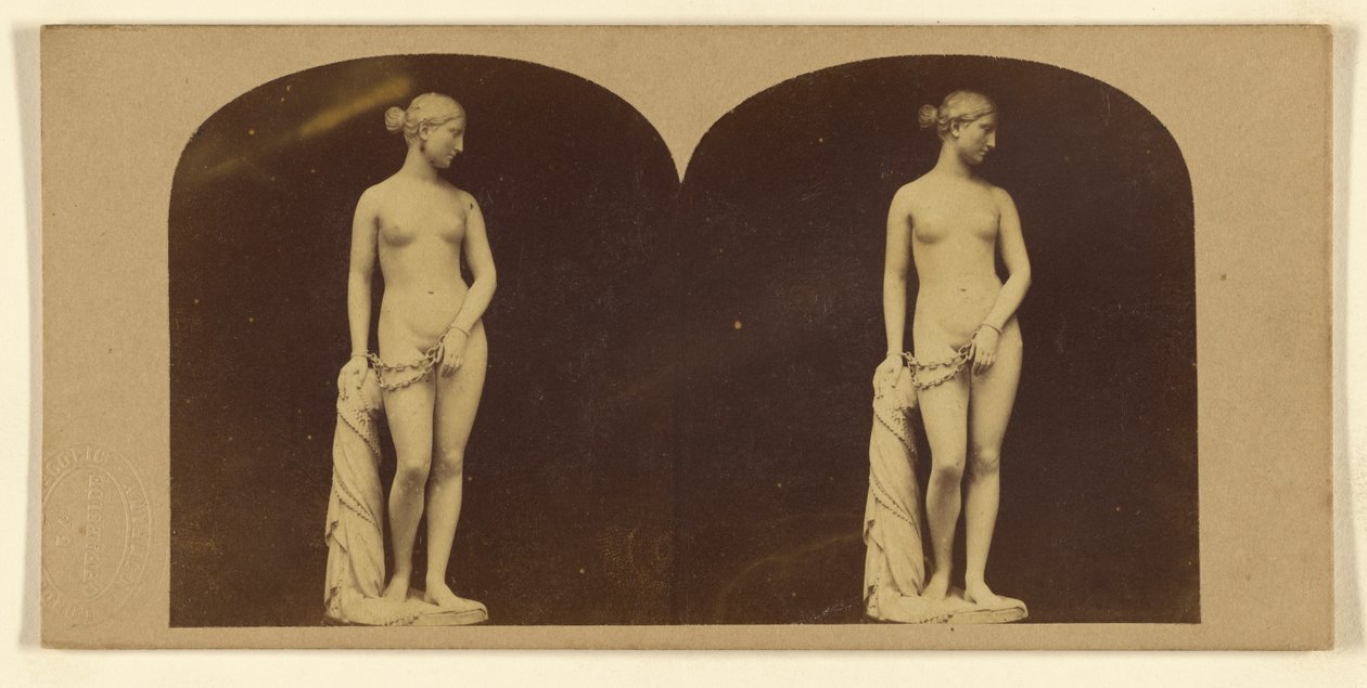 Řecký otrok. Hiram Powers. od London Stereoscopic and Photographic Company