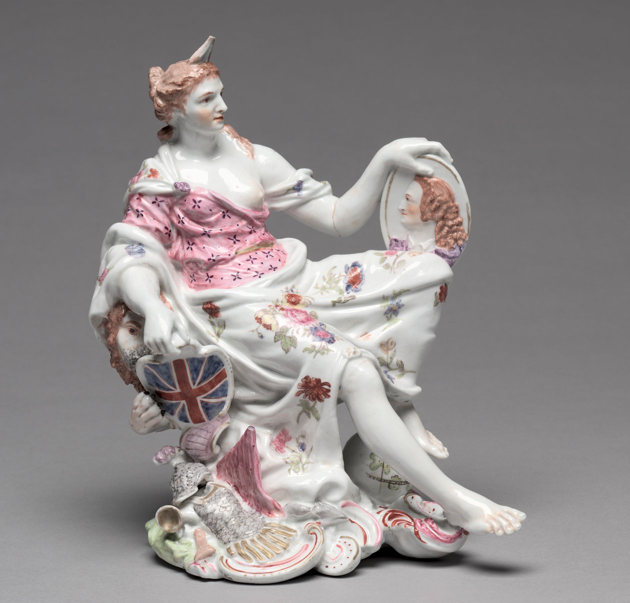Postava Britannia, c. 1750-60. od Longton Hall Porcelain Factory