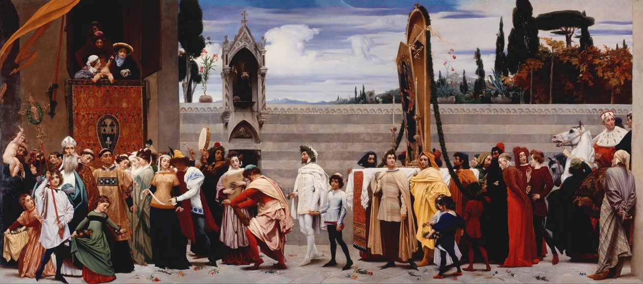 Cimabueova madona nesená v průvodu od Frederic Leighton