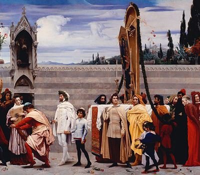 Cimabueova madona nesená v průvodu od Frederic Leighton