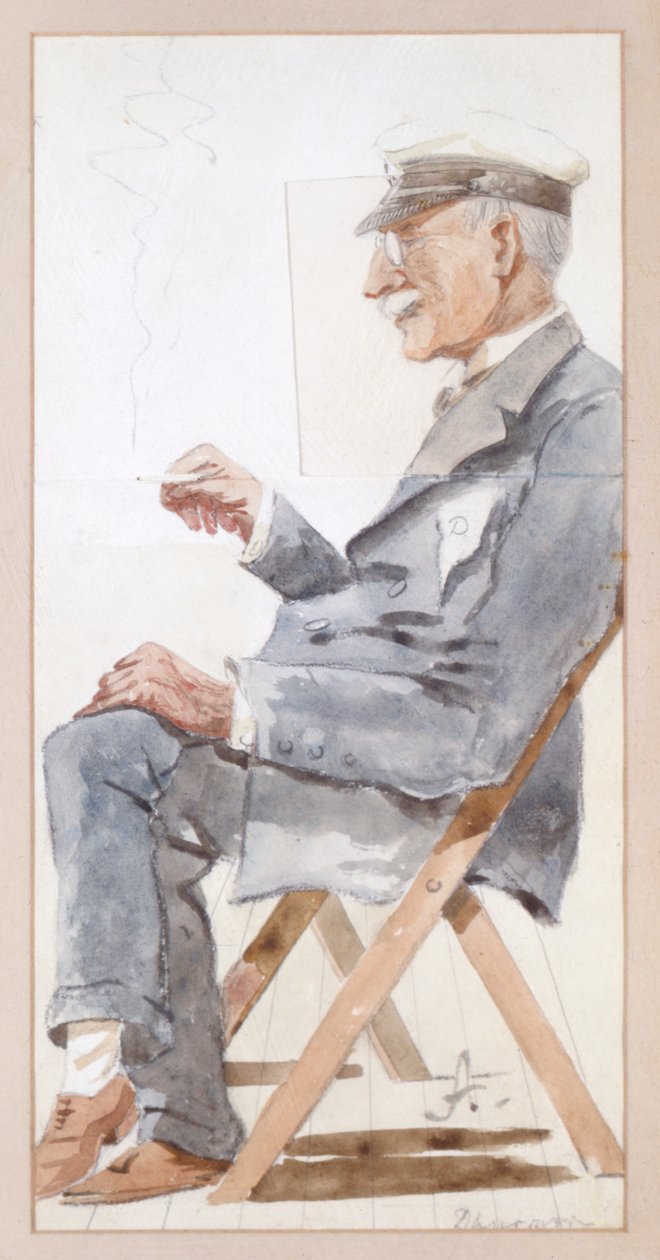 Portrét Windhama, 4. hraběte z Dunravenu, počátek 20. století (akvarel) od Lord Arnold Albermarle