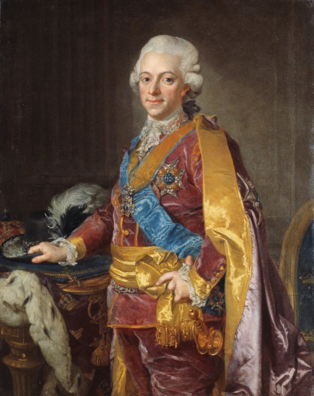 Gustav III, švédský král 1772-1792 od Lorens the Younger Pasch