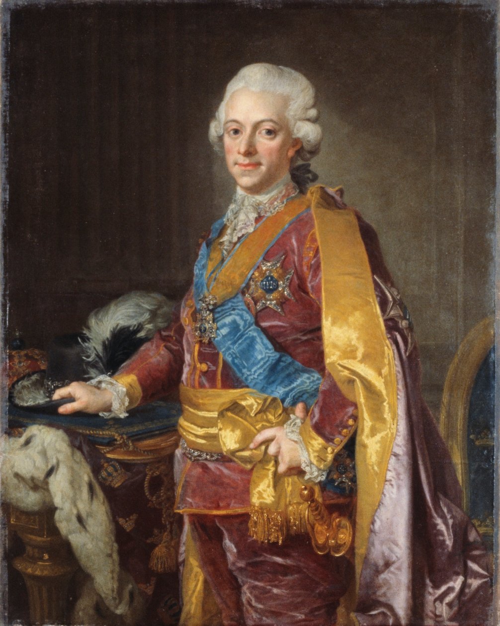 Švédský král Gustav III, 80. léta 18. století od Lorens the Younger Pasch