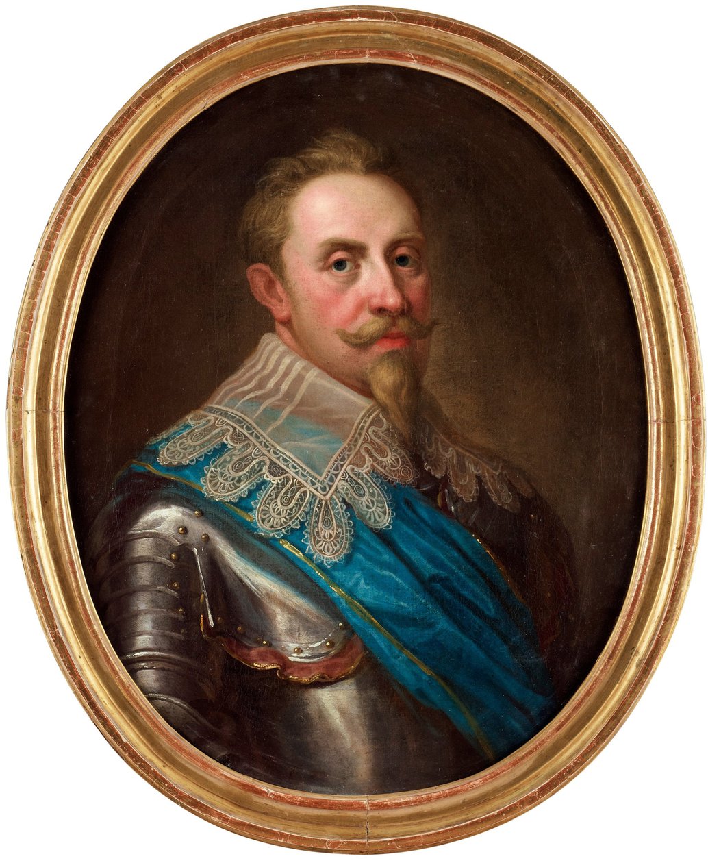 Portrét Gustava II Adolfa Švédska (známého jako Velký nebo lev severu od Lorens the Younger Pasch