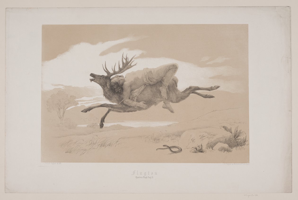 Let, p. 11, ilustrace k filmu Christiana Winthera „Flight of the Deer“ od Lorenz Frølich