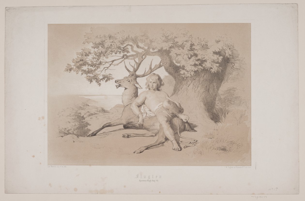 Let, p. 23, ilustrace k filmu Christiana Winthera „Flight of the Deer“ od Lorenz Frølich