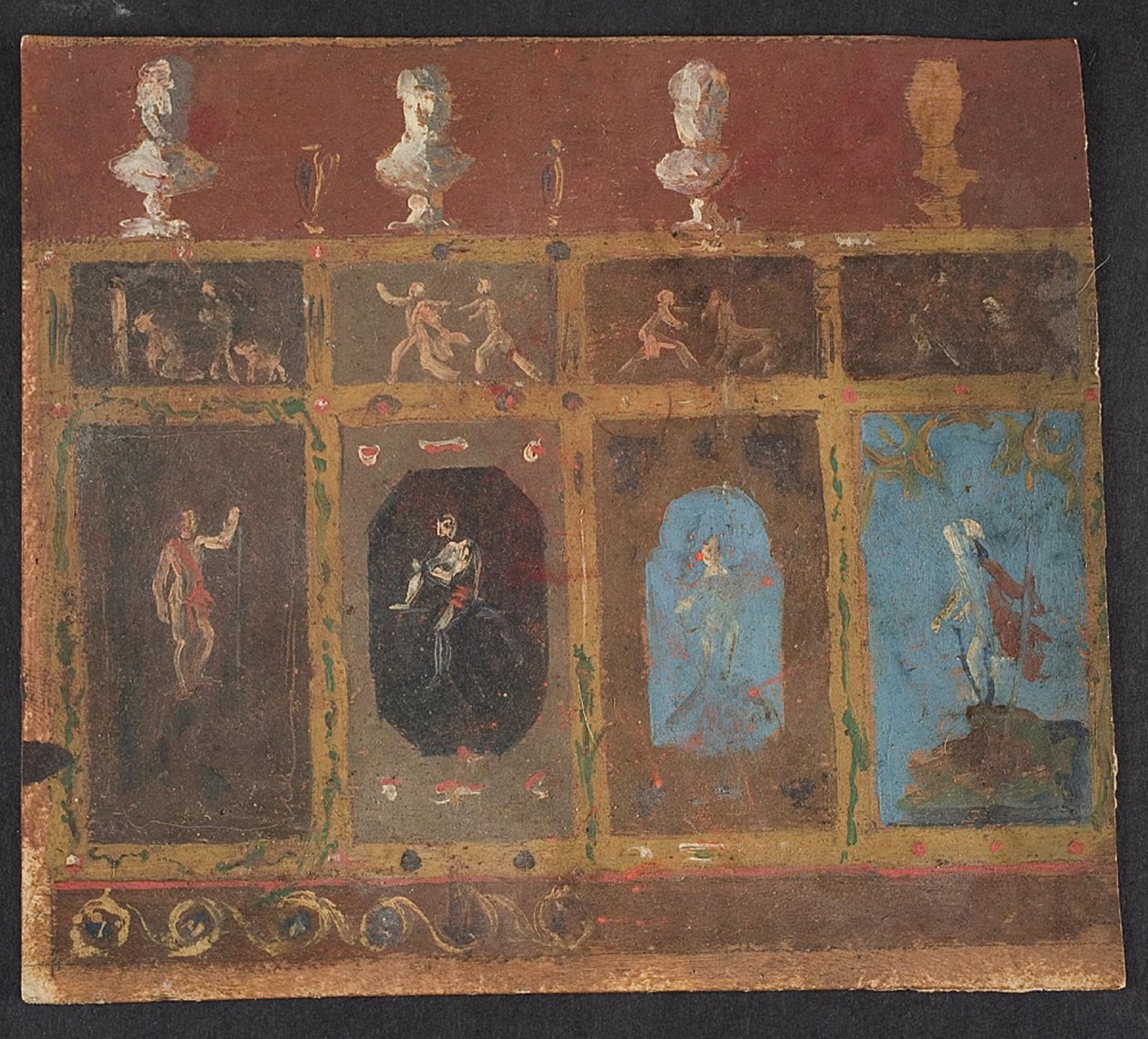 Nástěnné dekorace pro Valhøj 1838/1839 od Lorenz Frølich