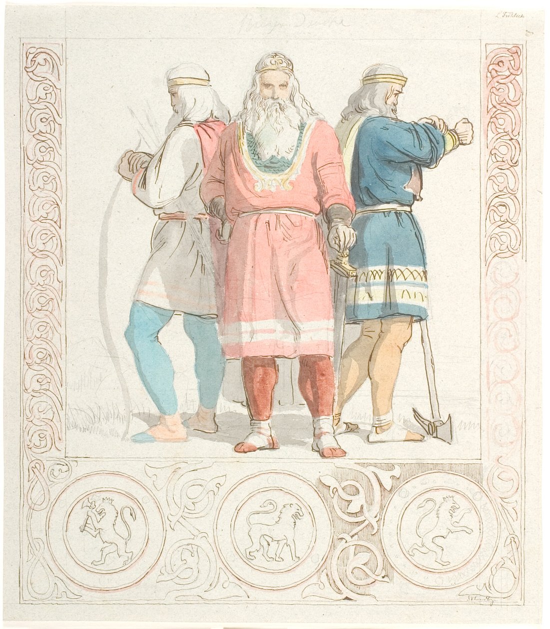 Ørvarodd, Holger Danske, Stærkodder od Lorenz Frølich