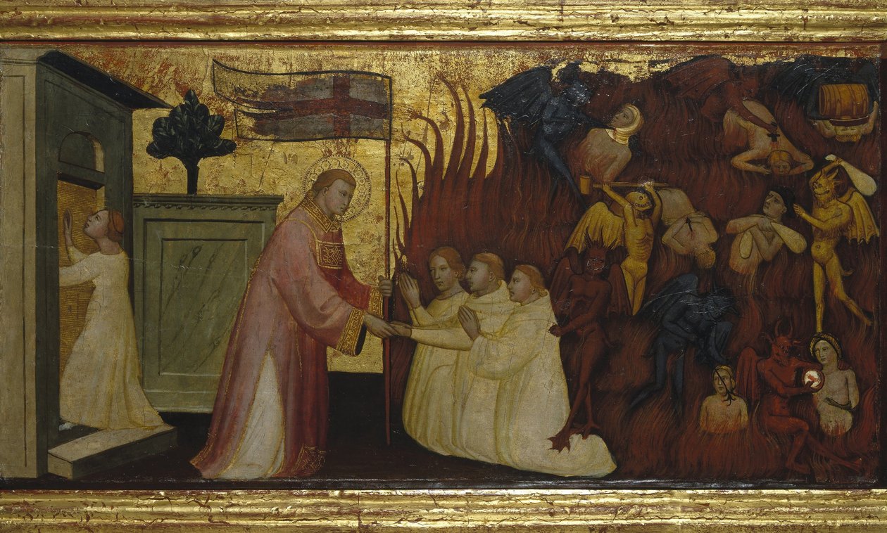 Svatý Vavřinec osvobozuje duše z očistce od Lorenzo di Niccolò