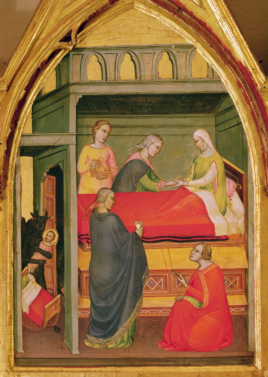 Narození sv. Bartoloměje (tempera na panelu) od Lorenzo di Niccolò