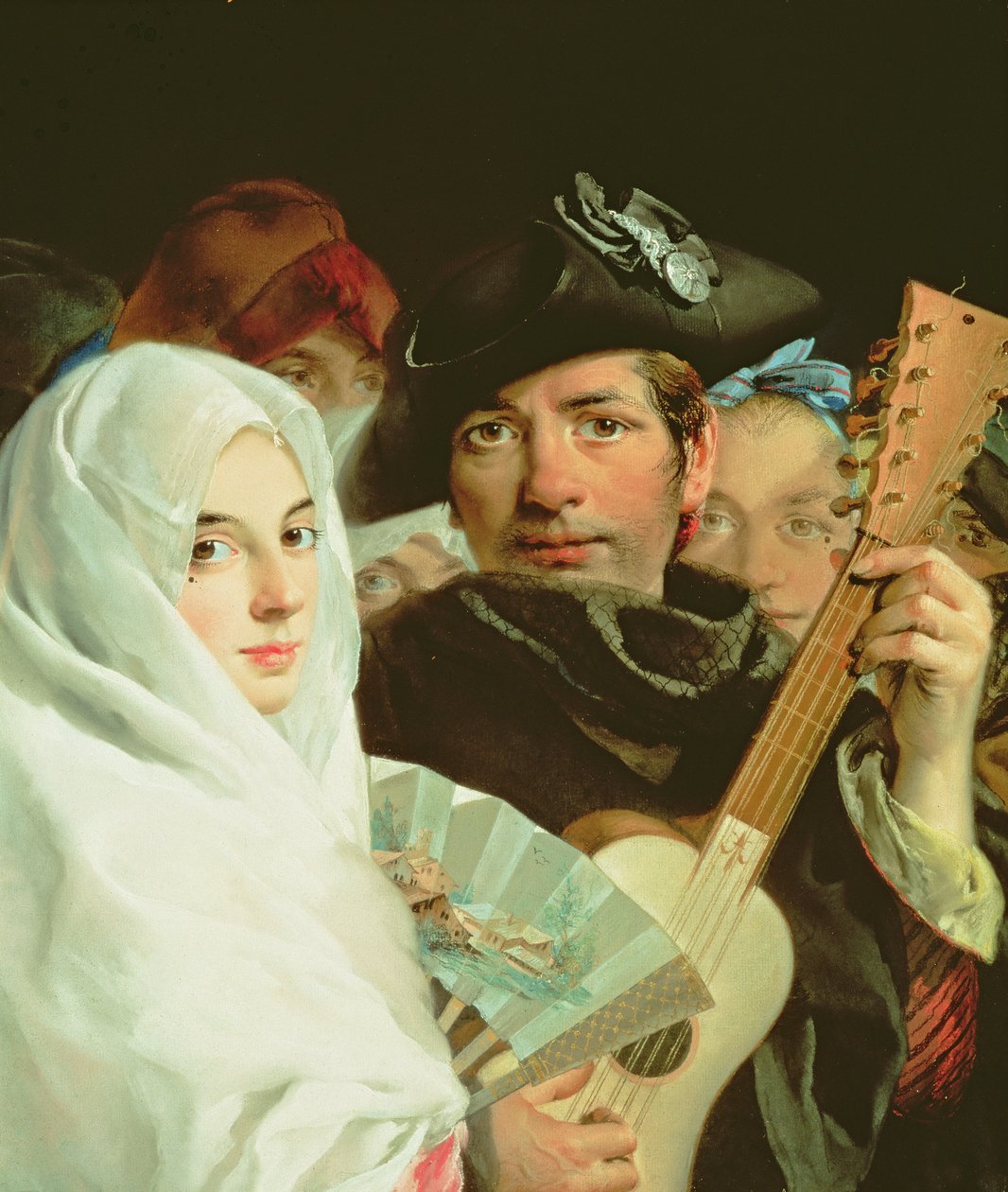 Elegantní pár z Madridu, kolem roku 1770 od Lorenzo Baldissera Tiepolo