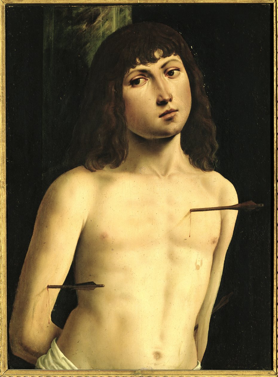 Svatý Šebestián, kolem roku 1490 (tempera na desce) od Lorenzo Costa
