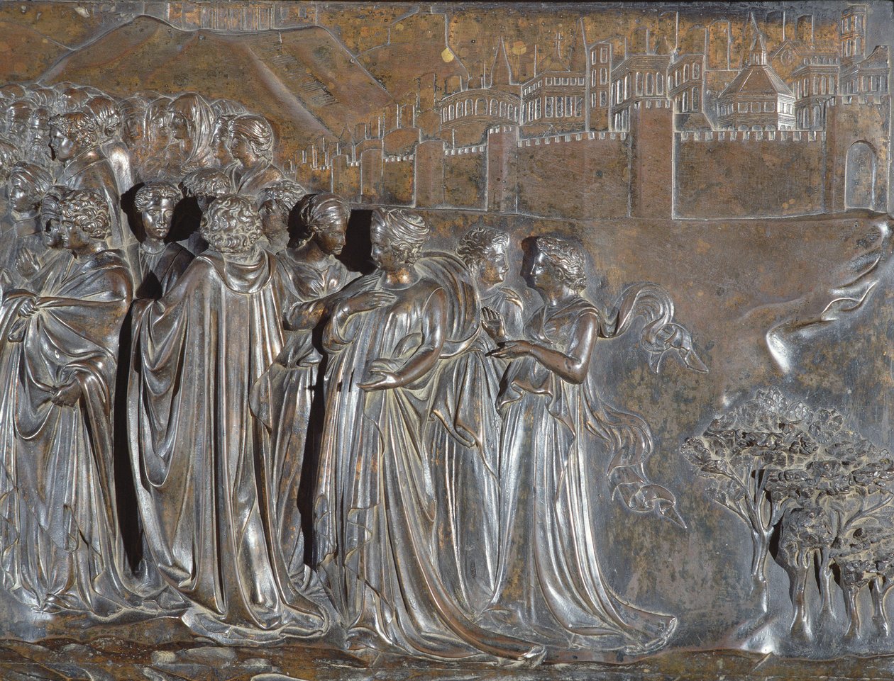 Detail davu, svatyně svatého Zenobia, 1432-35 bronz od Lorenzo Ghiberti