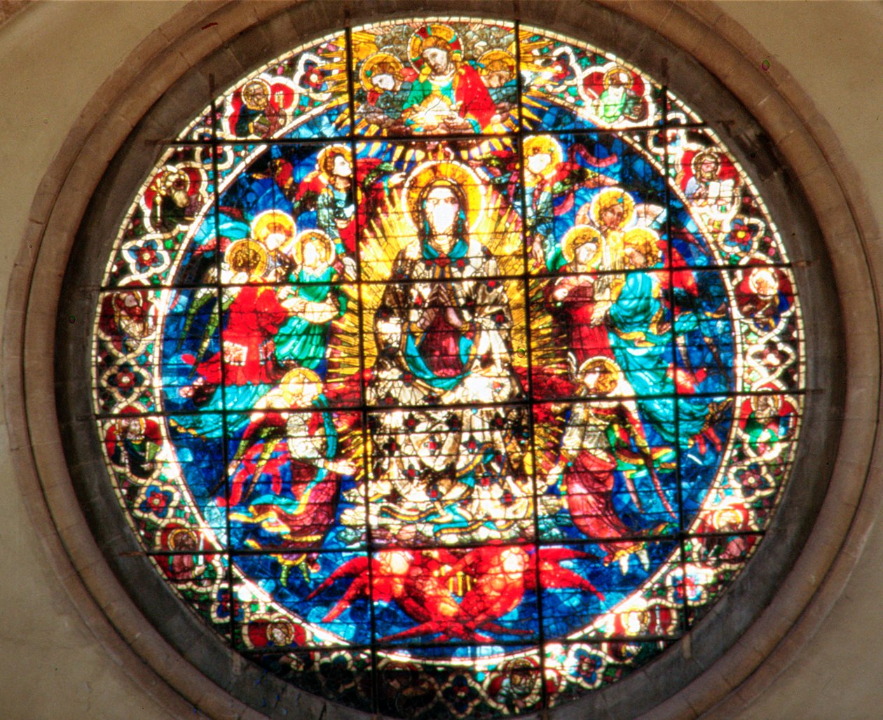 Nanebevzetí Panny Marie (vitráže) od Lorenzo Ghiberti
