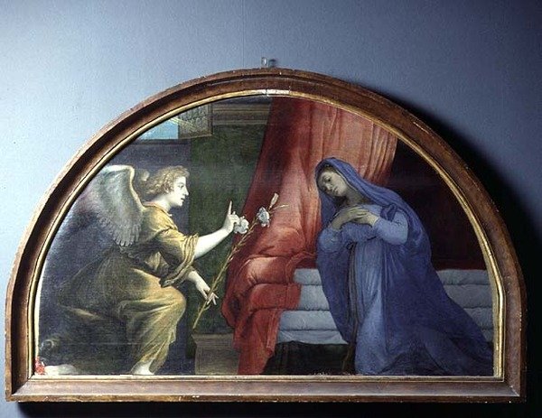 Zvěstování, kolem 1530-35 od Lorenzo Lotto