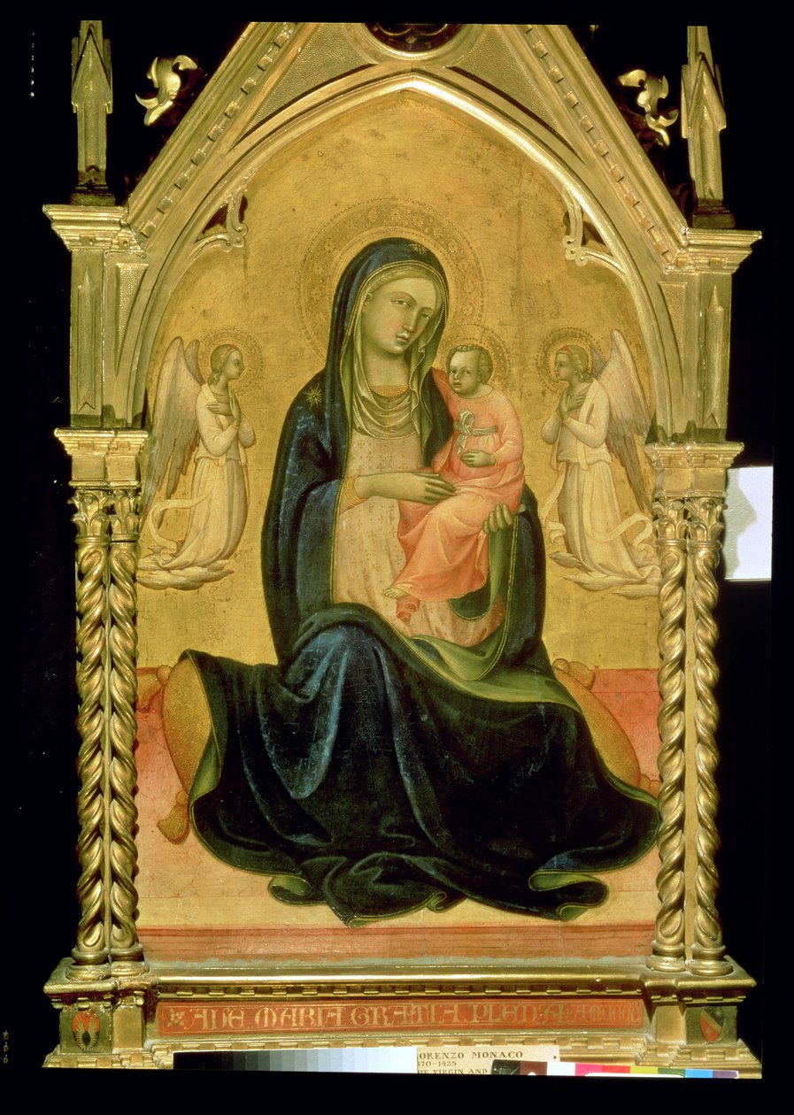 Madonna a dítě, 1400 od Lorenzo Monaco