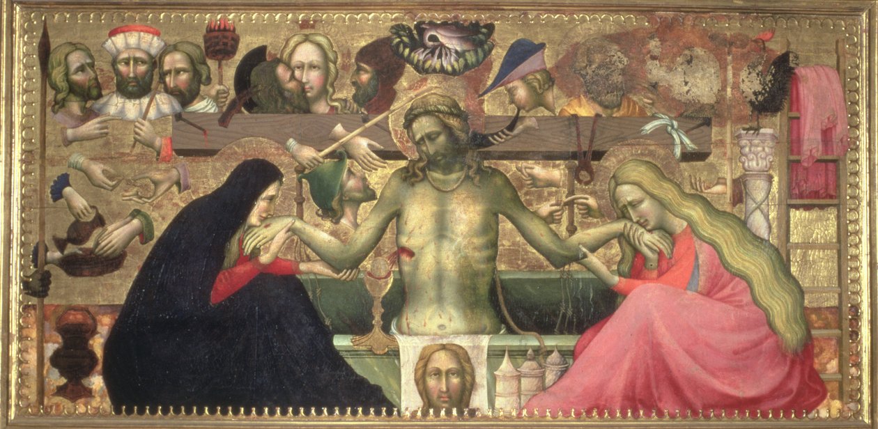 Muž bolesti s nástroji Umučení, 1404 (tempera na panelu) od Lorenzo Monaco