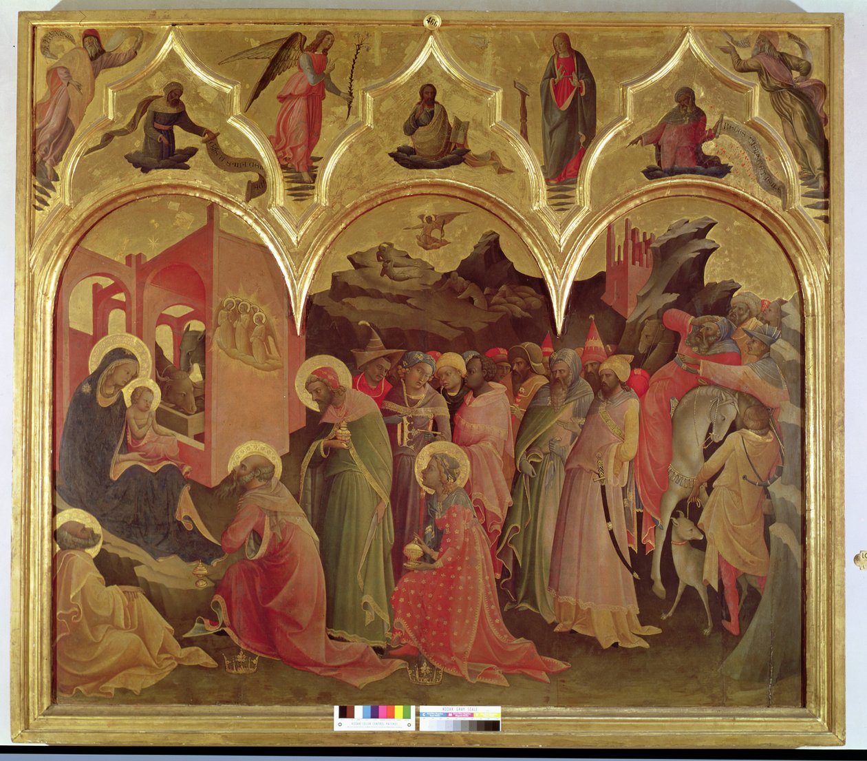 Klanění tří králů, 1422 (tempera na panelu) od Lorenzo Monaco