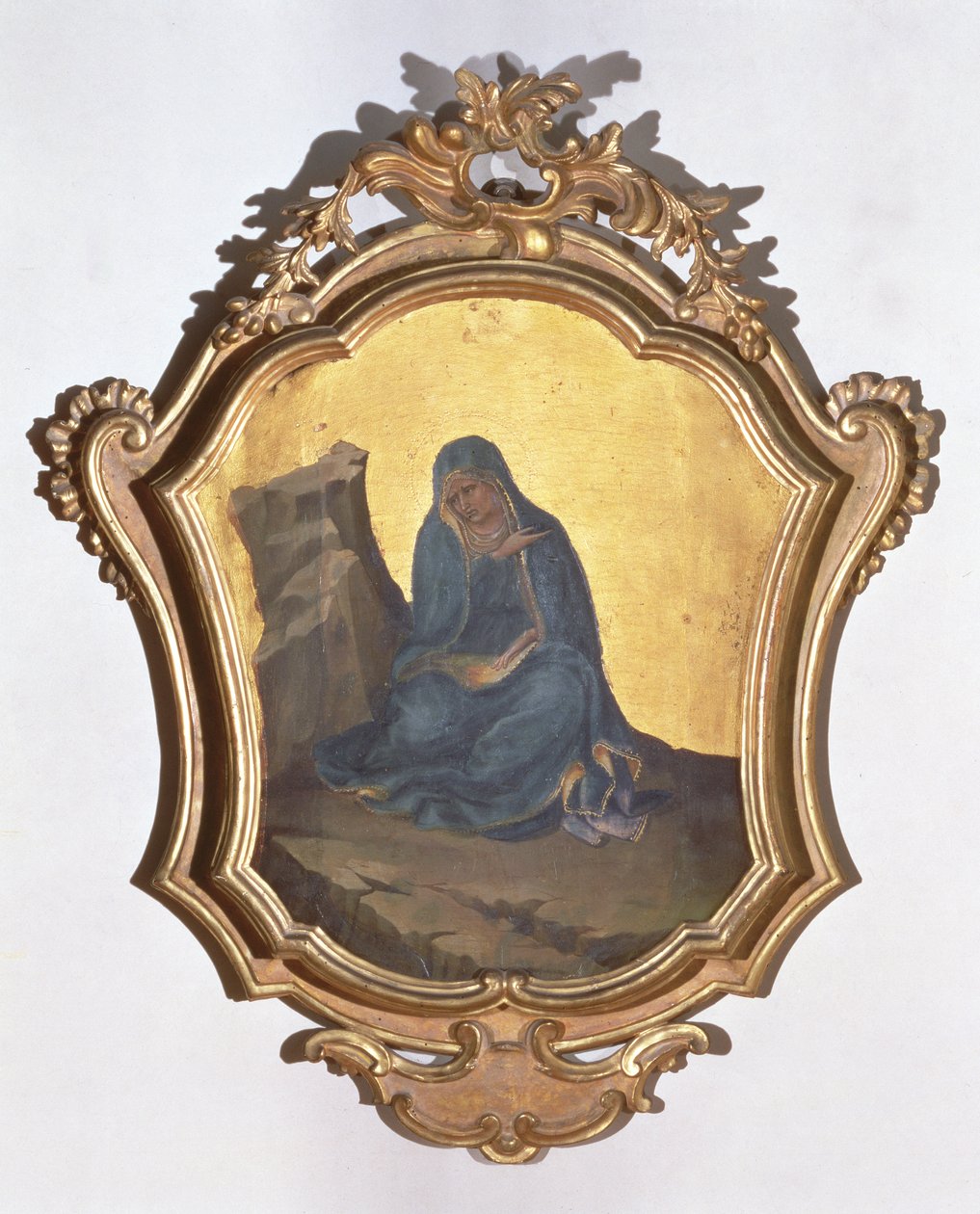 The Virgin Mourning (tempera na panelu) od Lorenzo Monaco