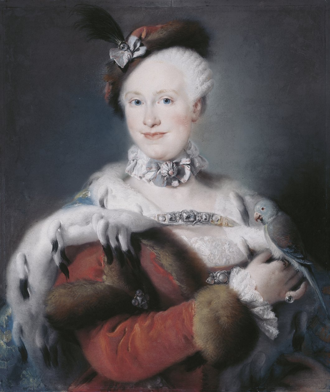 Portrét Infanta Maria Luisa Španělska 1745-1792, císařovna Svaté říše římské, 1763 od Lorenzo Baldissera Tiepolo