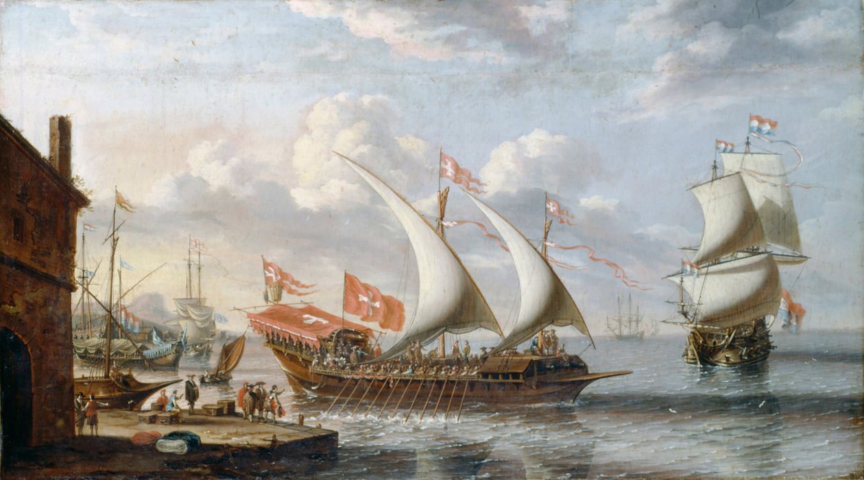 Galley of Malta, c. 1680 od Lorenzo Castro