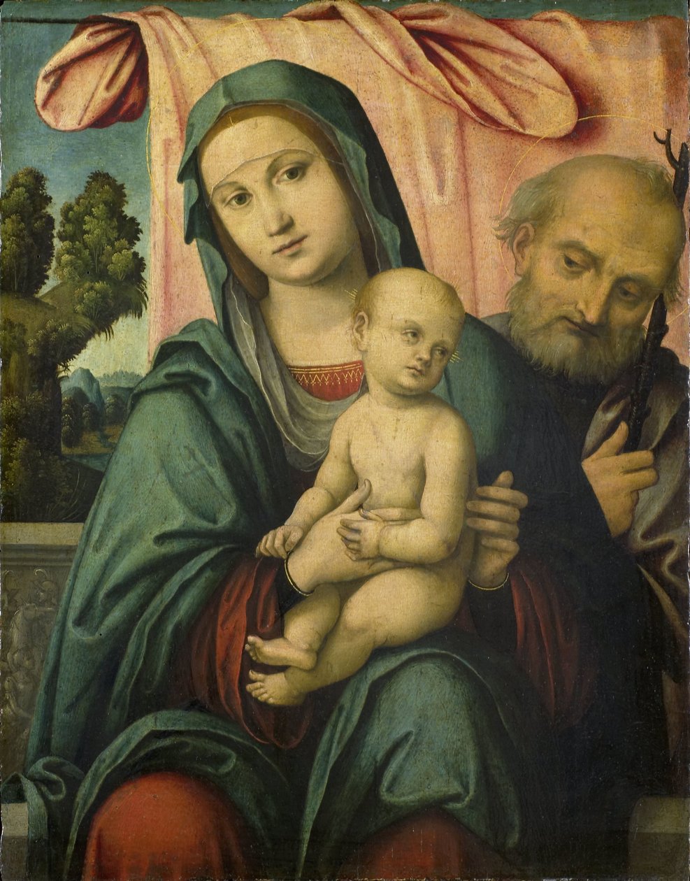 Svatá rodina od Lorenzo Costa (attributed to)