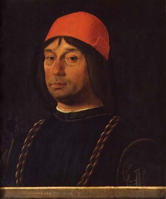 Portrét Giovanniho Bentivoglia, asi 1492 (tempera na desce) od Lorenzo Costa