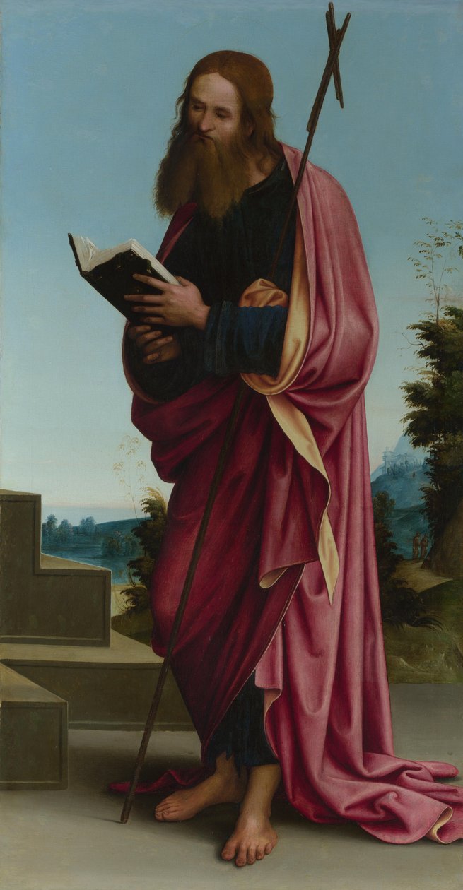 Hlavní oltář svatého Filipa apoštola, oratoř S. Pietra ve Vincoli, 1505 od Lorenzo Costa