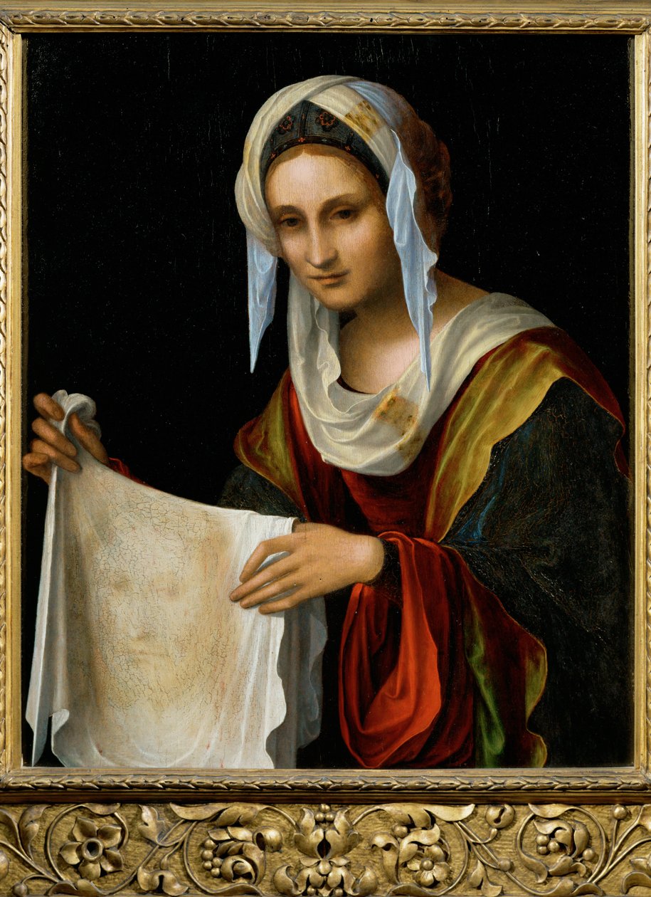 Svatá Veronika, konec 15. století (malba na dřevě) od Lorenzo Costa