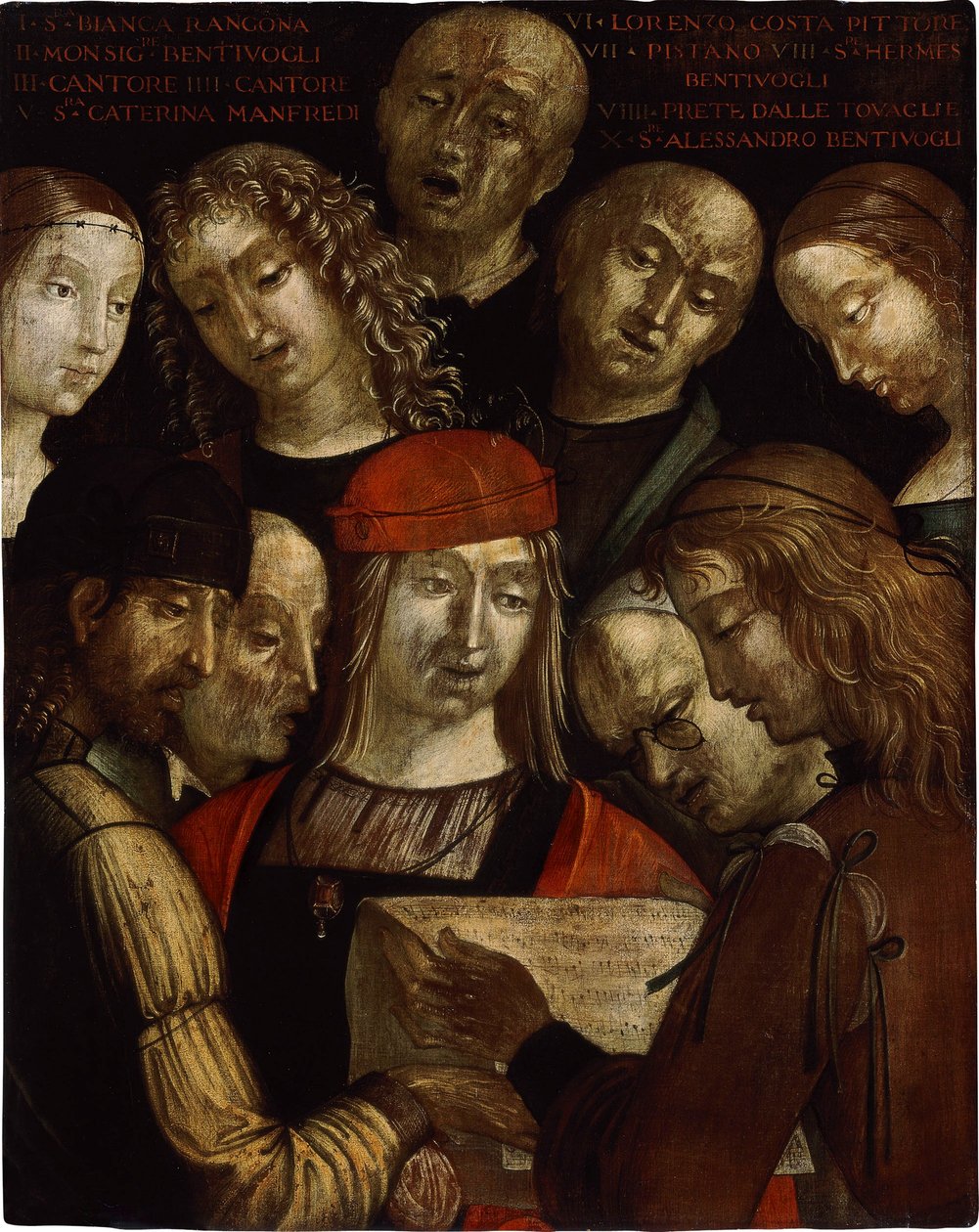 Rodina Bentivoglio od Lorenzo Costa
