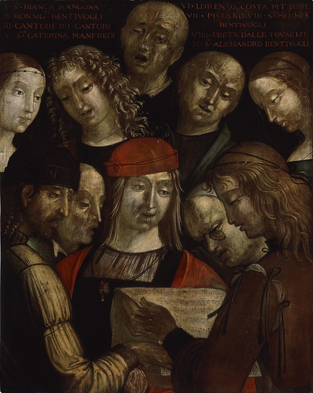 Rodina Bentivoglio od Lorenzo Costa