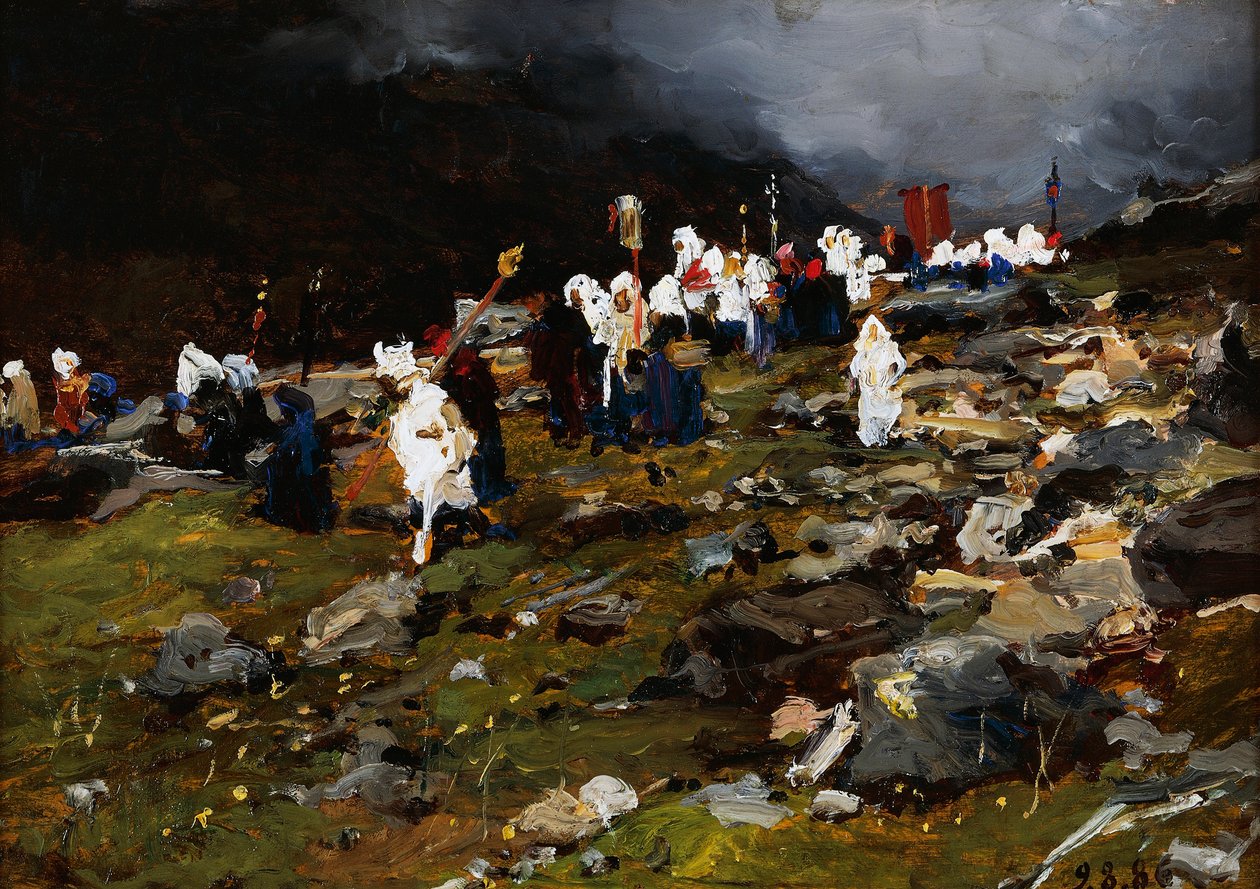 Průvod na Vysoké hoře od Lorenzo Delleani
