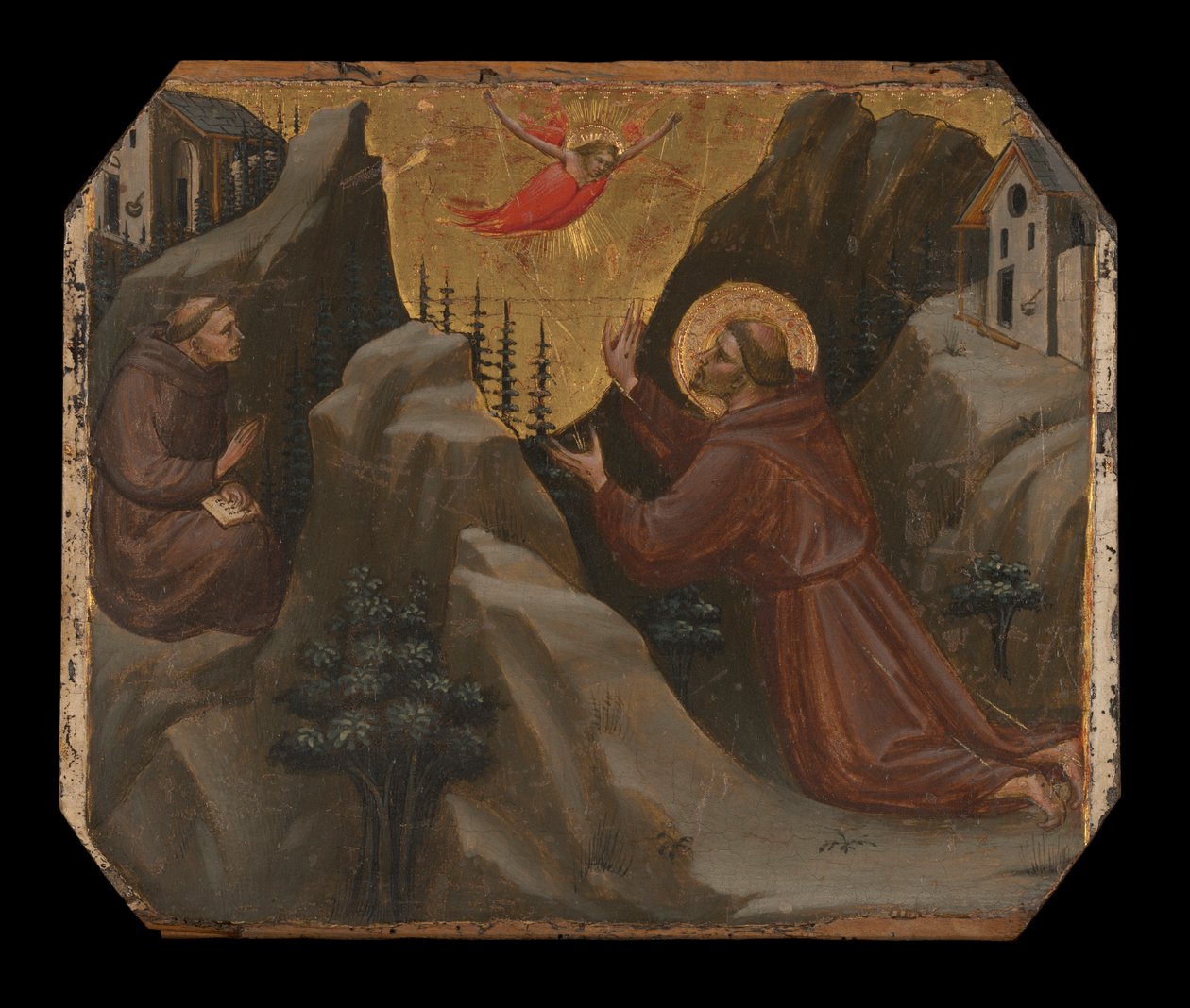 Svatý František přijímá stigmata od Lorenzo Ghiberti