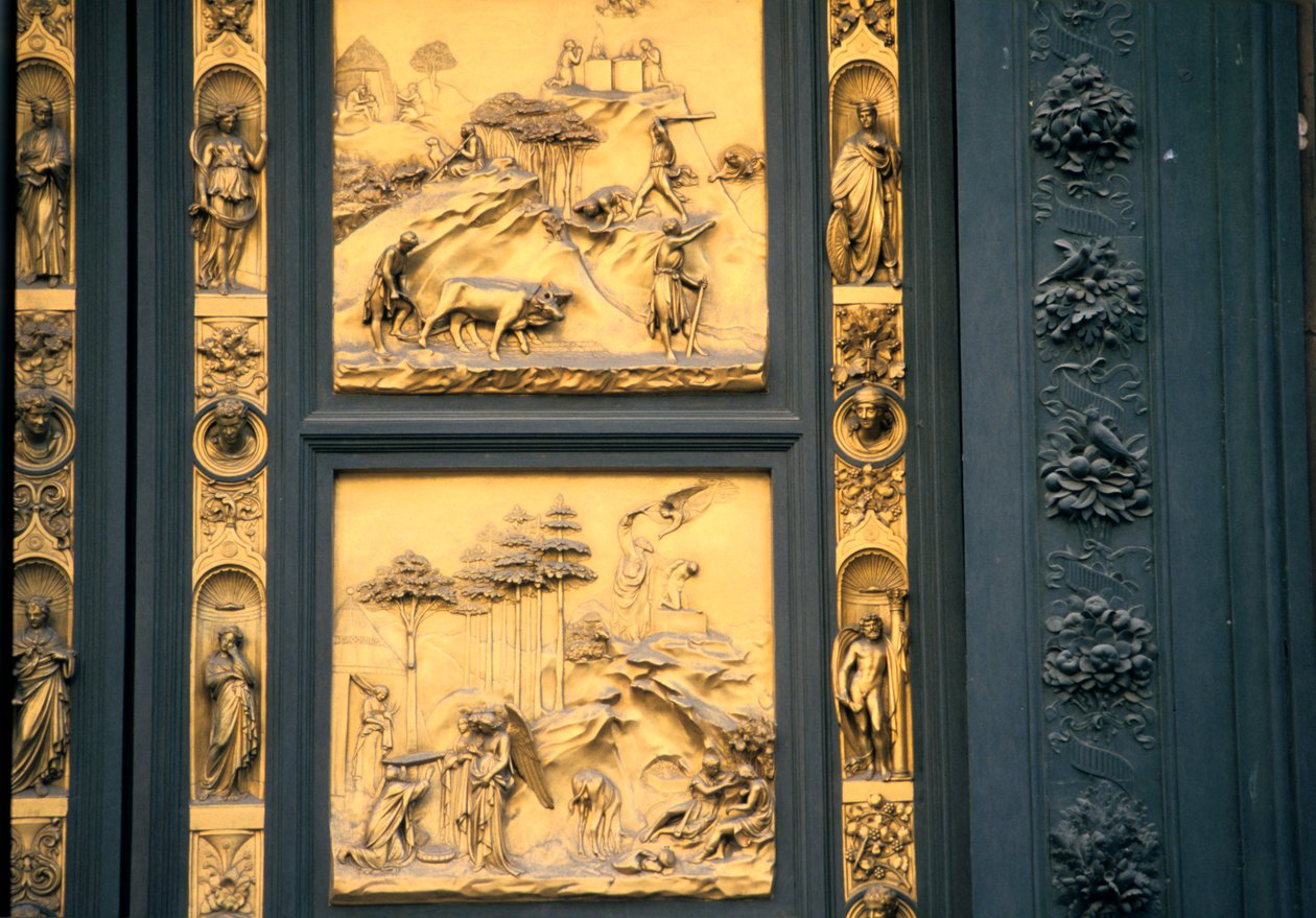 Brány ráje, Baptisterium, Florencie, Itálie, 1425-1452 od Lorenzo Ghiberti