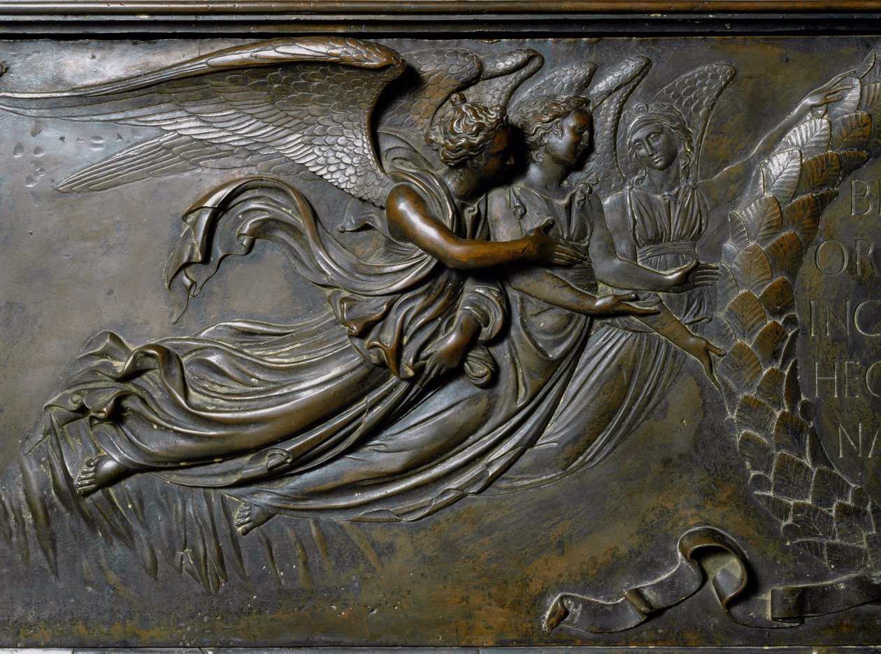 Dva andělé, detail relikviáře sv. Zenoba. (Bronzový reliéf, 1432-1442) od Lorenzo Ghiberti