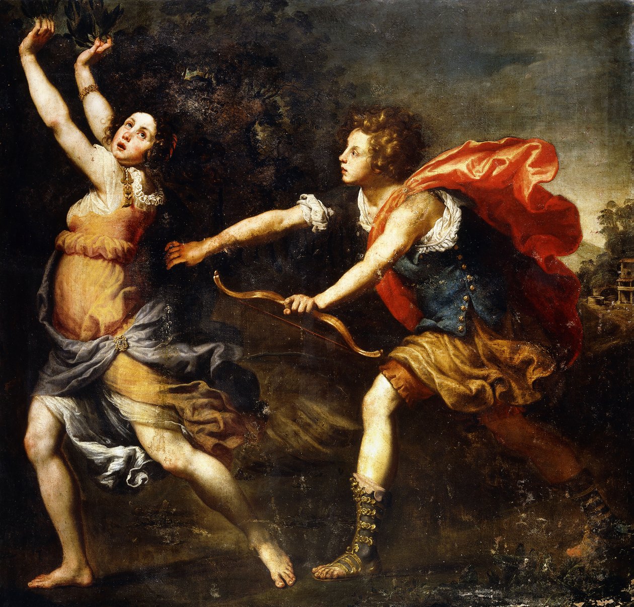 Apollo a Daphne, od Lorenzo Lippi