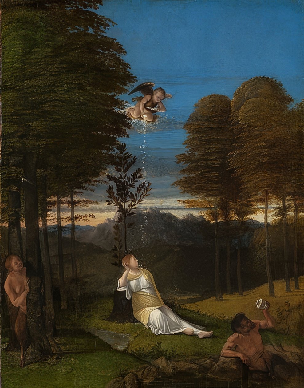Alegorie cudnosti. Kolem roku 1505 od Lorenzo Lotto